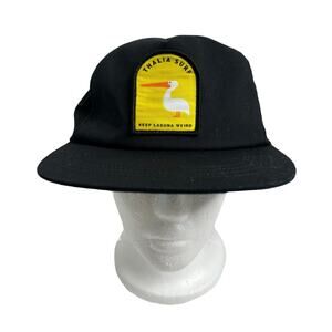THALIA SURF Black SnapBack Cap Keep Laguna Weird Beach Bird Pelican California